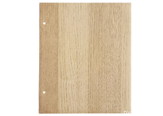 Hoja de los muebles del PVC del color del Teakwood para la decoración de la puerta de gabinete