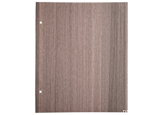 Hoja de madera de la membrana del PVC de la textura de Brown para el pegamento no- de la cara de la puerta