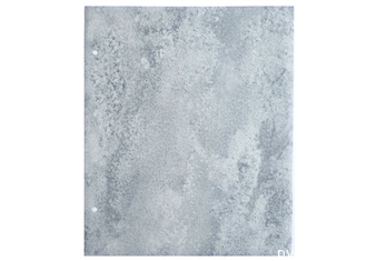 La hoja de membrana de PVC de efecto mármol gris parece resistencia térmica de piedra natural