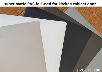 Lámina decorativa de PVC super mate negro para puertas de armario de cocina