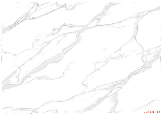 Película decorativa de mármol blanca del PVC para el gabinete resistente al rayado