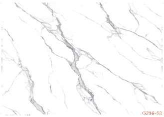 Película de mármol blanca del PVC de ROHS 0.50m m para los muebles interiores Front Decoration