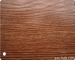 Película de laminación de PVC de roble de oro para la decoración de la superficie del panel de plato de plástico