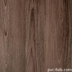 Rollo de papel de membrana de PVC de grano de madera de 350 micrones para puertas de MDF interiores