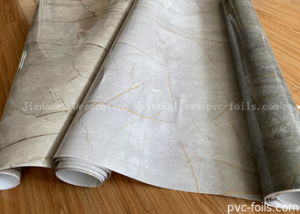 Película decorativa de PVC con efecto de mármol de alto brillo Fabricación certificada ROHS