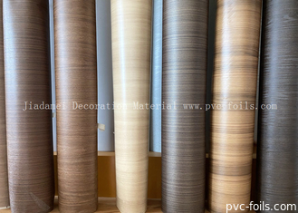 0.18mm Oro de roble de madera de grano de película de muebles de PVC para el perfil de plástico de envoltura