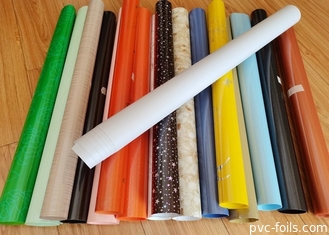 Película de PVC autoadhesiva colorida para decoración de muebles