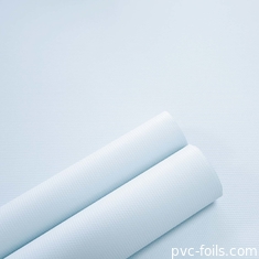 Película de membrana de PVC blanco satinado en rollos para puertas de gabinetes de cocina