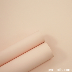 Super color rosa mate de PVC membrana de papel en rodillo para puertas de gabinetes de cocina