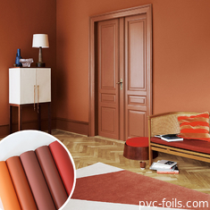 Super mat anti huellas dactilares de membrana de PVC para puertas interiores