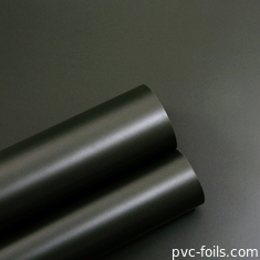 Película decorativa de PVC de color metálico para laminación de muebles de interiores