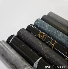 Rollo de papel de muebles de PVC de diseño de mármol personalizado para laminación, prensa de vacío, envoltura