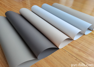 Película de revestimiento decorativo de muebles de PVC de color sólido súper mate para laminación