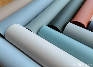 Película decorativa de PVC de color Pantone súper mate para puertas interiores