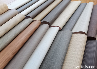 Foshan Madera de grano autoadhesivo PVC pegatinas para muebles para la decoración de la superficie