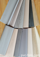 Película interior de PVC de grano de madera mate para decoración de la superficie de los muebles