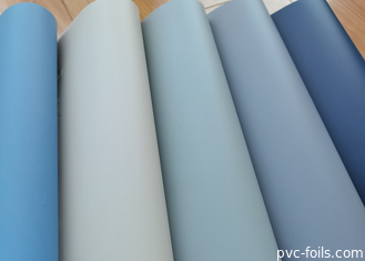 Película decorativa de PVC mate y suave para puertas de membrana y prensa de vacío