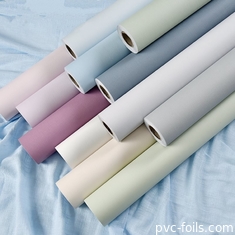 Película decorativa de PVC de color sólido de toque suave para puertas y gabinetes de membrana