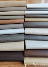 Película decorativa de PVC de madera de roble natural para perfiles de ventanas y puertas