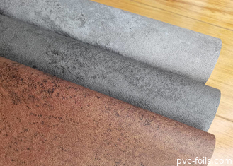 Cemento Texturas de PVC Película decorativa Película en relieve al vacío para superficies interiores
