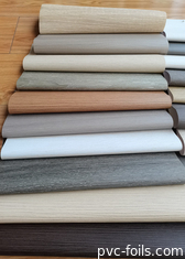 Impresión digital 3D Película decorativa de PVC de grano de madera para decoración de la superficie de muebles interiores