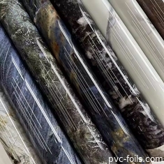 2025 Película de laminado de PVC de efecto mármol para puertas de gabinete y láminas de PVC
