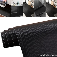Película decorativa de PVC autoadhesiva impermeable para la renovación de la encimera de la cocina Impresión digital de modelos de madera y mármol