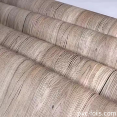 Película de laminación de muebles de PVC de grano de madera súper mate - fácil limpieza y mantenimiento