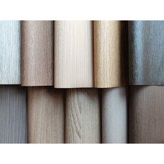 Película de presión al vacío de granos de madera súper mate para puertas y gabinetes
