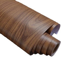 0.3mm Deep Emboss PVC película decorativa de madera de grano Pvc membrana de papel para puertas de gabinetes de muebles