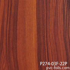 Película decorativa de PVC de textura de madera súper mate para prensa de membrana de vacío