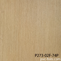Película decorativa de madera mate de textura de PVC de primera calidad para puertas de membrana