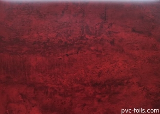 Textura del grano del Pvc Matte Decorative Furniture Film Wood de la hoja