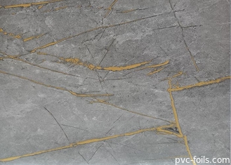 lámina de PVC decorativa de 0.50m m para cubrir el alto grano del mármol del final del lustre de los muebles
