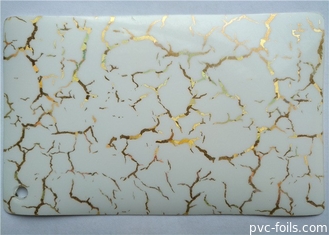 El modelo decorativo blanco de la película del Pvc del lustre de 0,2 milímetros 0.1m m de alto imprimió