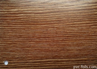 Hoja de oro de la membrana del PVC del grano de madera de roble para la superficie 0.35M M de las puertas