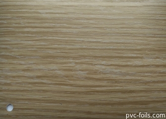 hoja de la membrana del PVC de 0.50m m para el color de madera oscuro de la decoración de la superficie de los muebles