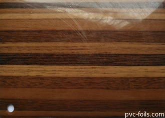 Película decorativa impermeable del PVC del grano de madera para la laminación del tablero del MDF