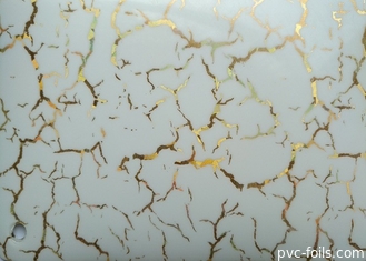 Película decorativa impresa alto brillo incombustible del PVC para la superficie de la laminación