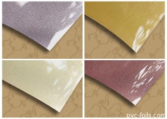 película metalizada 0.6m m del Pvc para sólido del lustre de la cubierta del gabinete el alto