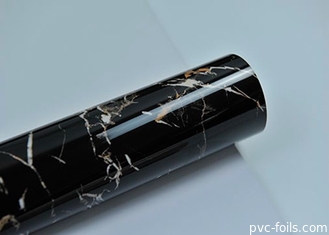 negro decorativo tablero de la lámina de PVC de la hoja 3d de la cocina de mármol ultravioleta del diseño de oro