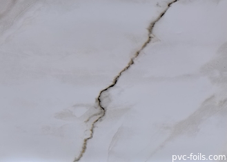 Prenda impermeable blanca del vinilo de la película del lustre del mármol de la hoja de la película del Pvc de la encimera