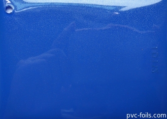 Alto brillante brillante del Pvc de la película los 90cm de la decoración auta-adhesivo azul del gabinete