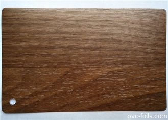 Nuez auta-adhesivo de la hoja del grano de madera del PVC de la laminación de madera