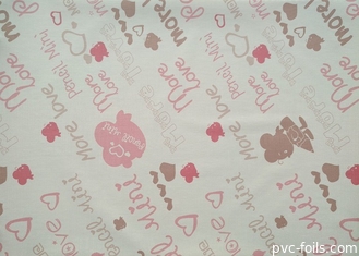 dormitorio rosado de los niños de la historieta del Pvc del papel pintado el 10mx45cm auto-adhesivo de los 5m
