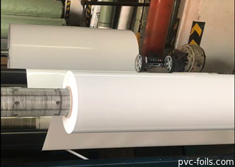 Alta hoja de la membrana del PVC del lustre para el blanco sólido de la puerta de gabinete