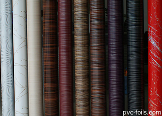 0.10mm película laminada de PVC de alto brillo para muebles puertas de cocina