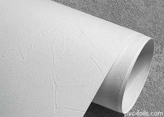 Hoja laminada decorativa del Pvc de la textura del cemento para el cuarto de baño de la pared