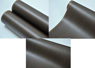 Emboss Pvc 3D de membrana de papel rollo negro de madera de grano 1400 mm de ancho