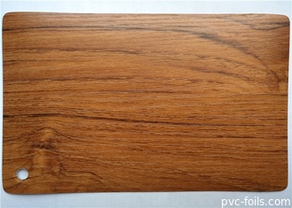 Hoja de oro de la membrana del Pvc del grano de madera de roble para el armario de cocina de las puertas